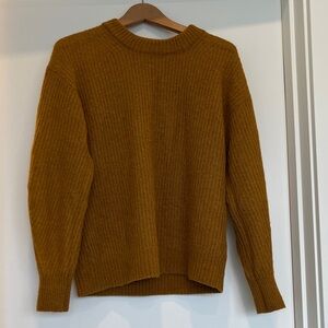 Everlane Mustard Alpaca Crewneck Sweater